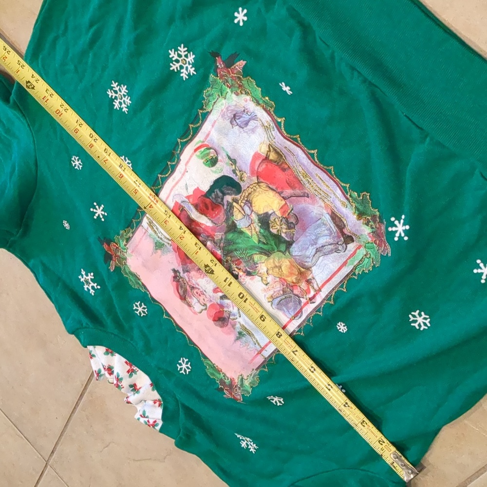 Vintage 80's Nutcracker Christmas Grandma Graphic Sweatshirt Size 1X New - Picture 4 of 4
